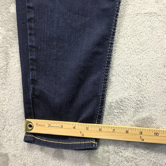 Silver Jeans Co Suki High Capri Jeans Womens W31 L24 Dark Wash Super Stretch - Picture 11 of 11